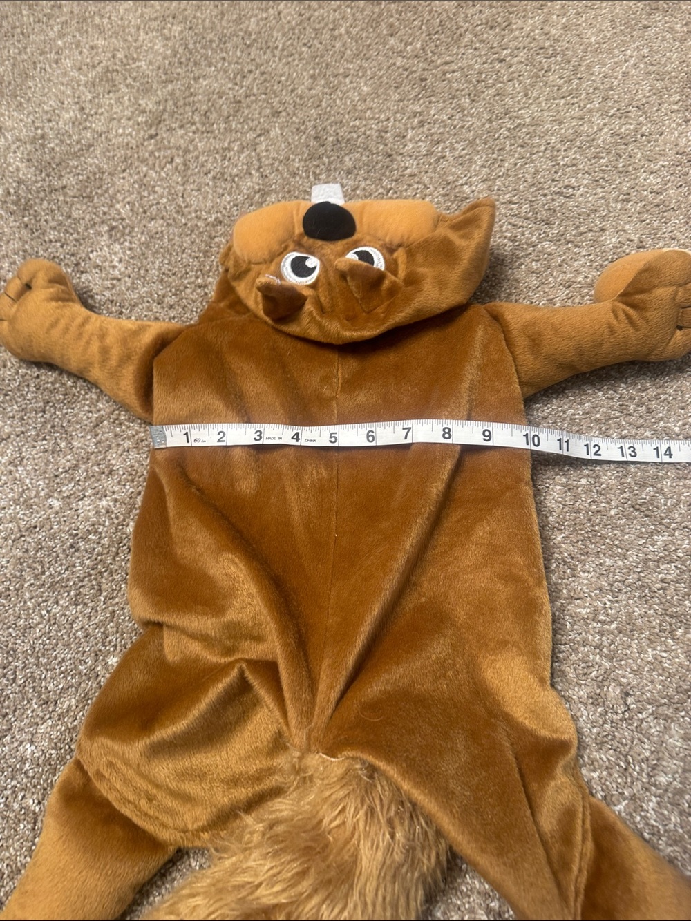 plush squirrel/chipmunk-style dog costume Halloween funny pet Costume SZ LG - Picture 6 of 10